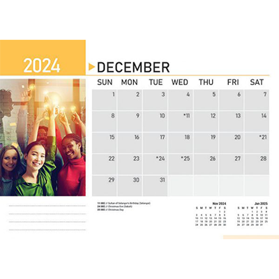 Teamwork ll Wire-O Desk Calendar 2024 15