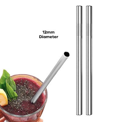12mm Straight Stainless Steel Straw 01