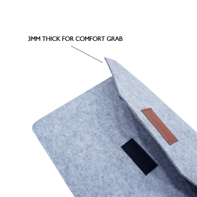 14'' Wool Felt iPad Pouch 08