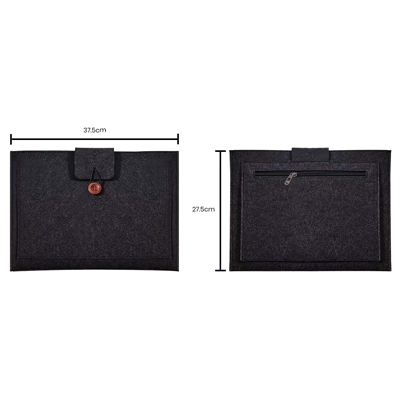15.4'' Wool Felt Seminar Pouch 08
