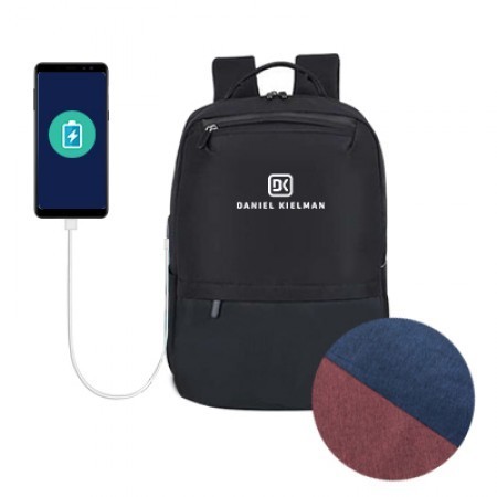 15.6'' MY Laptop Backpack with External USB Port 04