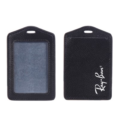Genuine Leather ID Holder - Vertical 01