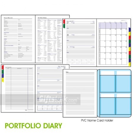 PU Alpha Wire-O Notebook - A5 Size 10