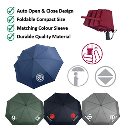 21'' Auto-Open Close 3 Fold Umbrella 12