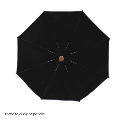 21'' Auto Open-Close 3 Fold Umbrella with Wooden Handle 08
