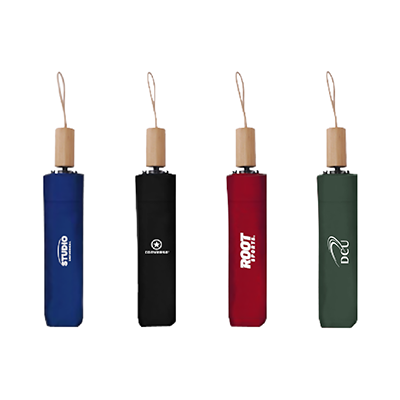 21'' 3 Fold Umbrella with Wooden Handle 04