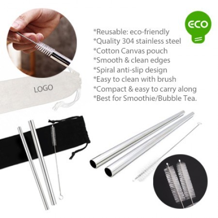 3-in-1 Stainless Steel Drinking Straw Canvas Set 02 07