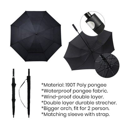 30'' Double Layer Golf Umbrella 08