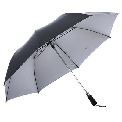 28" Auto Open 2 Fold Silver Coated Umbrella 06