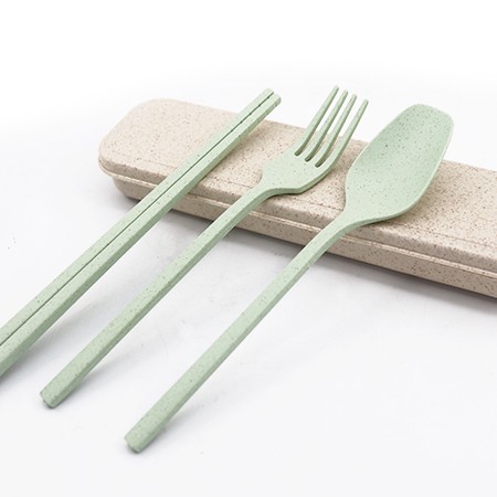 3-in-1 Eco-Wheat Cutlery Gifts Set 08