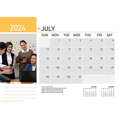 Teamwork ll Wire-O Desk Calendar 2024 10