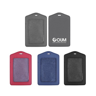 Genuine Leather ID Holder - Vertical 04