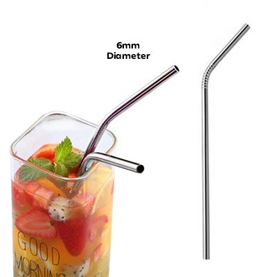 6mm Curve Stainless Steel Straw 06
