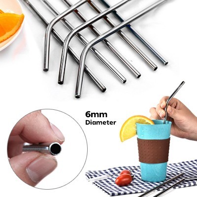 6mm Curve Stainless Steel Straw 07
