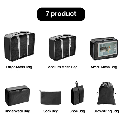 7-In-1 Polyester Travel Organizer Set 04
