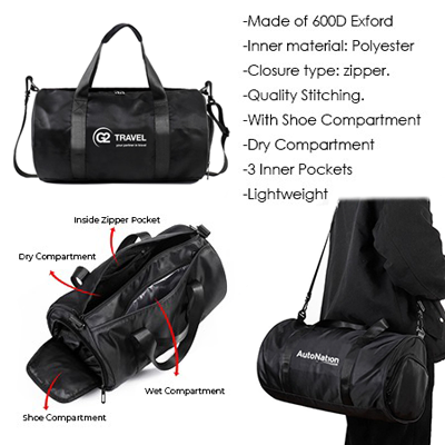 SPRINT 2 Travel Oxford Duffel Gym Bag 10