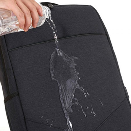 15.6" Fashion Grey Laptop Backpack With USB Port 05