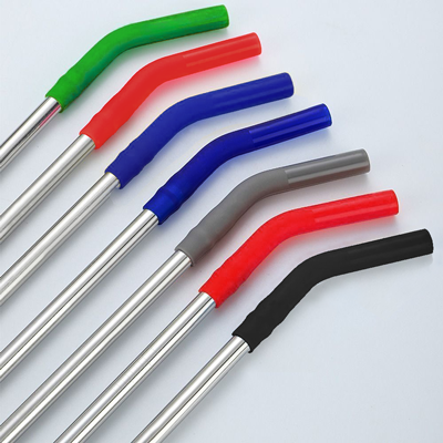 8mm Stainless-Steel Straw with Curved Silicon Tip 06