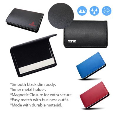 Classic Black PU Name Card Holder 09