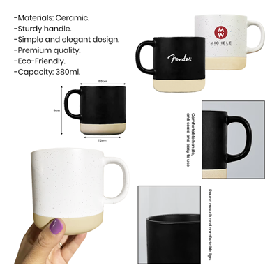 ART 2 Tone Ceramic Mug – 380ml 09