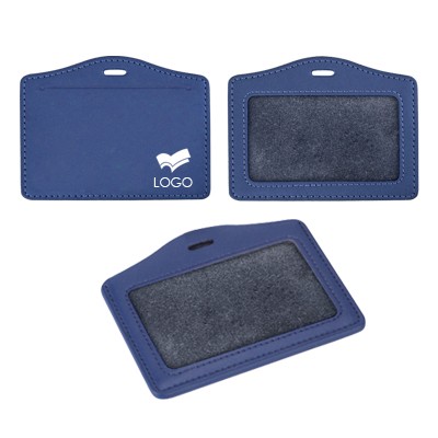Genuine Leather ID Holder - Horizontal 01