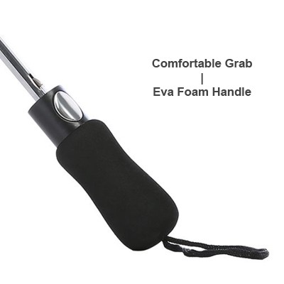 28" Auto Open 2 Fold Silver Coated Umbrella 07