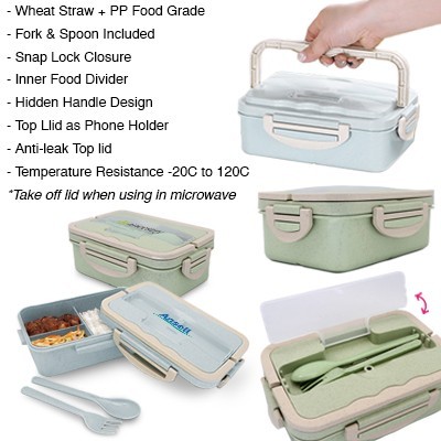 Bento Eco-Wheat Lunch Box - 1L 12