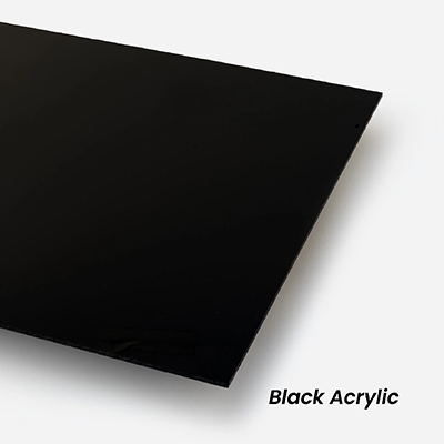 Black Acrylic Name Tag with Magnetic Back 09