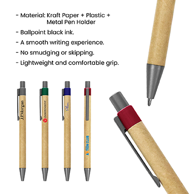 BUMBLE Eco Paper Press Action Ball Pen 10