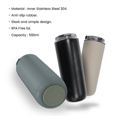 CASSEY Stainless Steel Thermos Tumbler – 580ml 10