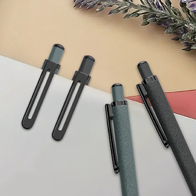 CHROME Coated Aluminum Press Action Ball Pen 05