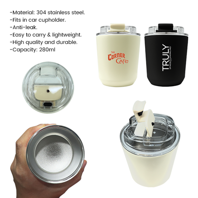 COFFEE Stainless Steel Travel Tumbler - 280ml 12