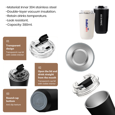 COFFEE Stainless Steel Travel Tumbler – 380ml 10