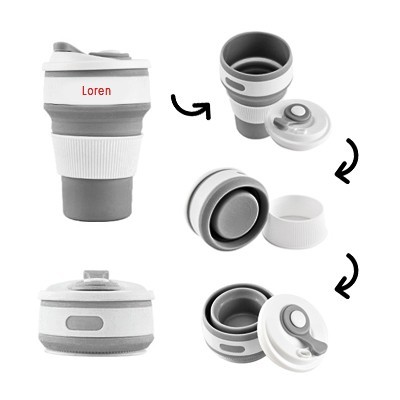 Collapsible Silicone Travel Cup - 350ml 09