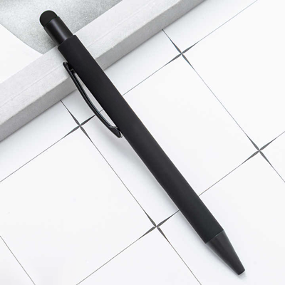 COLOUR Press Action Metal Ball Pen with Stylus 08