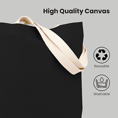 Colour Strip Black Canvas Bag V2 – 10oz (400x350x100) 04