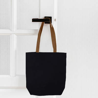 Colour Strip Black Canvas Bag – 10oz (340x310x100) 06