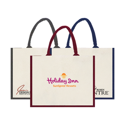 Colour Strip Laminated Canvas Bag - 10oz (400x330x160) 01