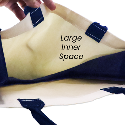 Colour Strip Laminated Canvas Bag - 10oz (400x330x160) 10