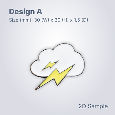 Custom Made Hard Enamel Collar Pin 03