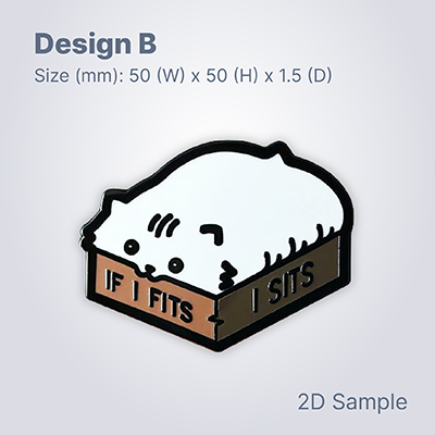 Custom Made Hard Enamel Collar Pin 04