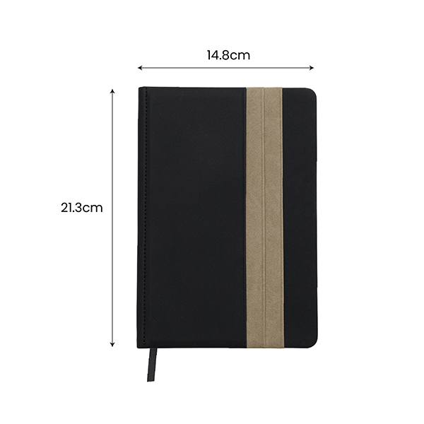 DOUBLE PU Hard Case A5 Notebook with Compartment 08