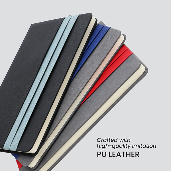 DOUBLE PU Hard Case A5 Notebook with Compartment 04