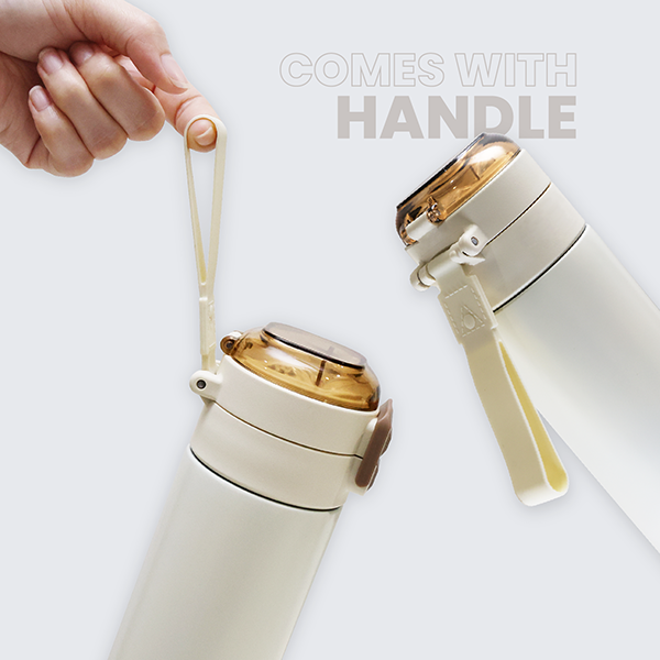 DUCK Dual Lid 316 S.Steel Bottle with Straw - 520ml 05