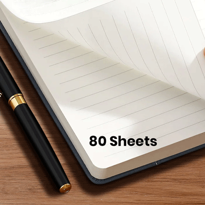 Duo Tone PU A5 Notebook with Pen Loop 05