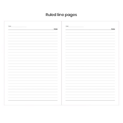 Duo Tone PU A5 Notebook with Pen Loop 07