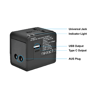 EASY Travel Adapter 1 USB + 1 Type-C Charger 06
