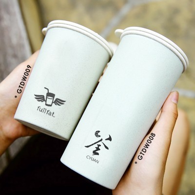 Eco-Wheat Natural Straw Tumbler - 400ml 04