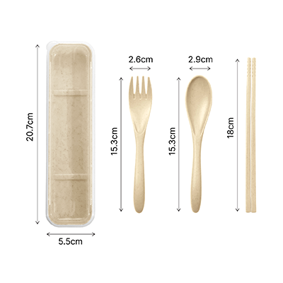 ECO Wheat 3-in-1 Cutlery Set 07