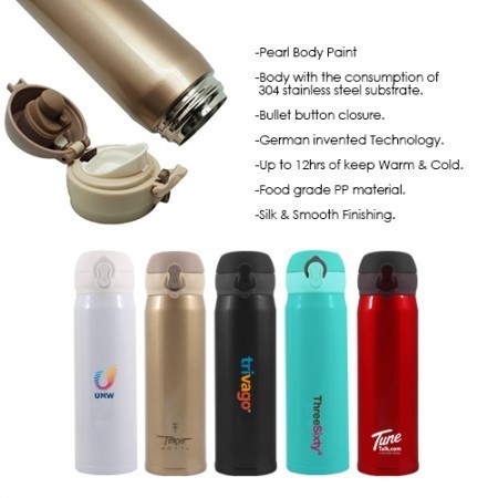 Evo Star III Premium Stainless Steel Vacuum Thermos Flask - 500ml 07